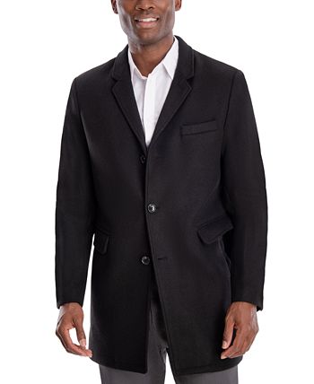 Sobretudo Michael Kors Ghent Slim Fit Masculino Preto Tamanho 38