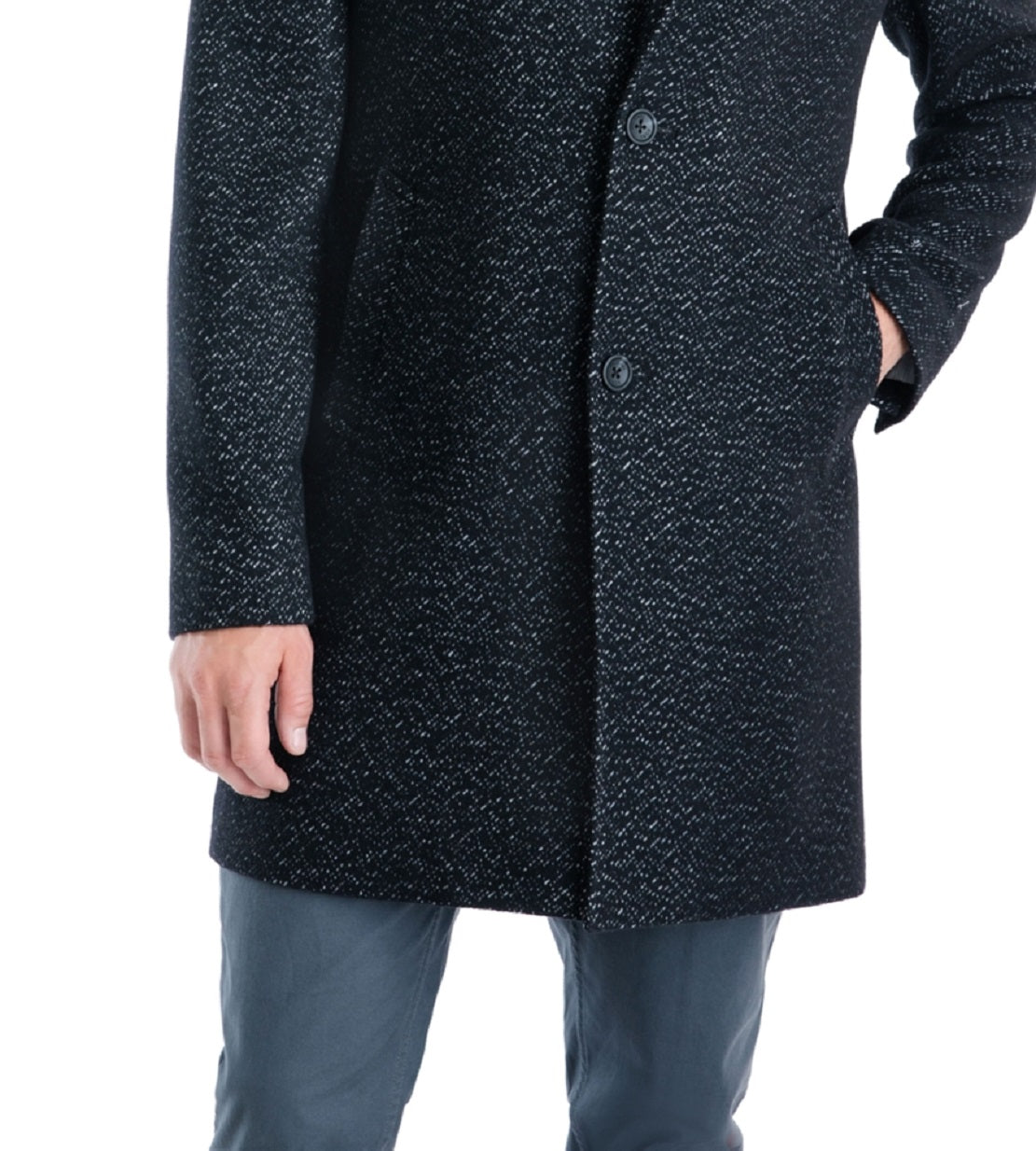 Sobretudo Michael Kors Pike Classic Fit Masculino Preto Tamanho 42