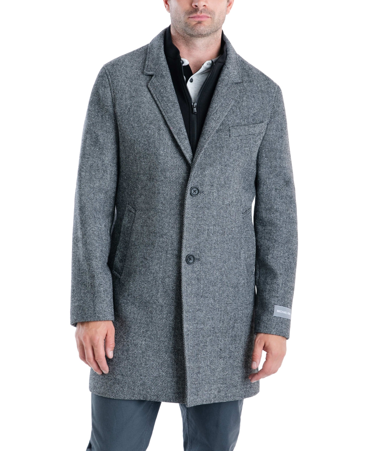 Sobretudo Michael Kors Pike Classic Fit Masculino Cinza Tamanho 40