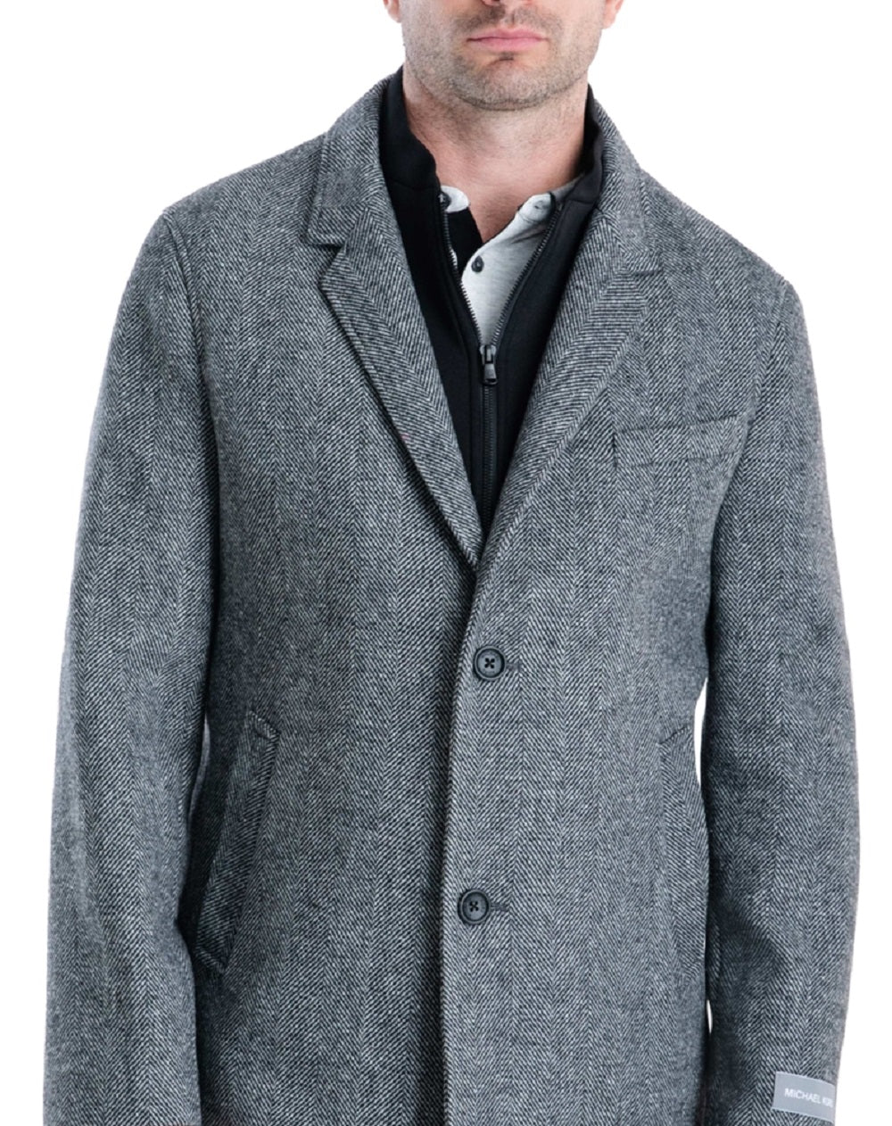 Sobretudo Michael Kors Pike Classic Fit Masculino Cinza Tamanho 40