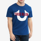 Camiseta masculina True Religion Logo Mania azul tamanho grande
