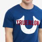 Camiseta masculina True Religion Logo Mania azul tamanho grande