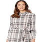 Vestido feminino xadrez de manga comprida Ralph Lauren, rosa, tamanho 10