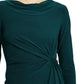 Vestido Ralph Lauren Feminino Twisted Knot Jersey Verde Tamanho 4 Petite