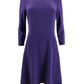 Vestido Ralph Lauren Feminino Jersey Fit and Flare Roxo Tamanho 14