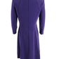 Vestido Ralph Lauren Feminino Jersey Fit and Flare Roxo Tamanho 14