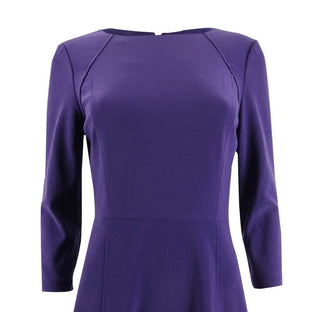 Vestido Ralph Lauren Feminino Jersey Fit and Flare Roxo Tamanho 14