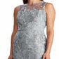 Vestido Ralph Lauren Feminino com Jugo de Renda Cinza Tamanho 14
