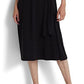 Vestido midi Ralph Lauren feminino em jersey fosco, preto, tamanho 6