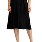 Vestido midi Ralph Lauren feminino em jersey fosco, preto, tamanho 8