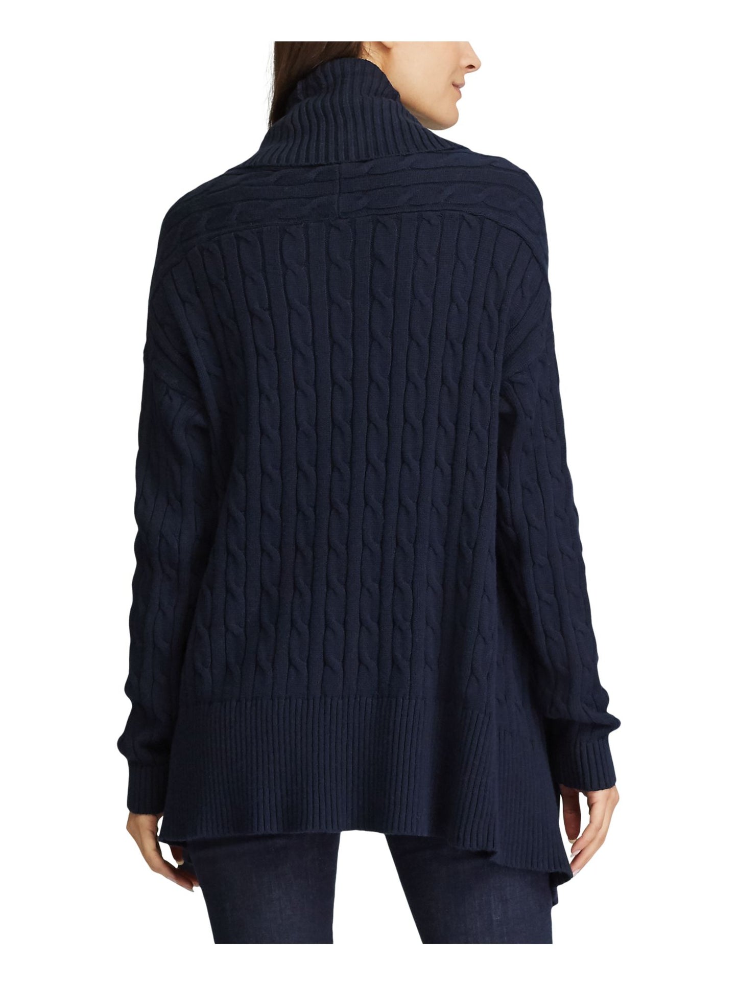 Cardigan Ralph Lauren Feminino Manga Longa Aberto Azul Tamanho 34X16