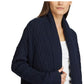 Cardigan Ralph Lauren Feminino Manga Longa Aberto Azul Tamanho 34X16
