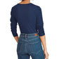 Camiseta térmica feminina Ralph Lauren, azul, tamanho pequeno, extrapequeno