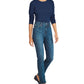 Camiseta térmica feminina Ralph Lauren, azul, tamanho pequeno, extrapequeno