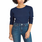 Camiseta térmica feminina Ralph Lauren, azul, tamanho pequeno, extrapequeno