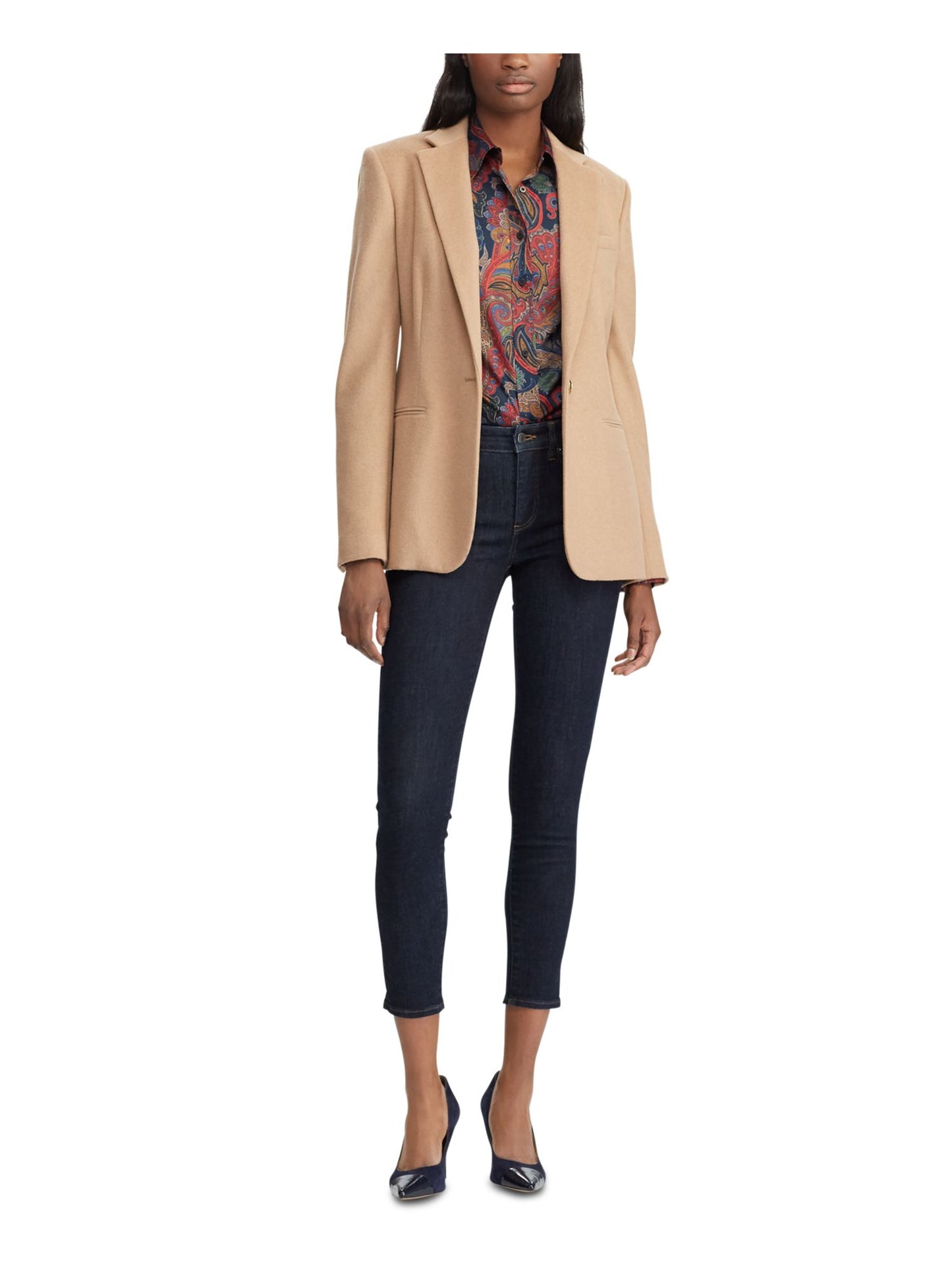Blazer Ralph Lauren Feminino Marrom Tamanho 16
