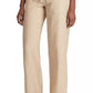 Calça de linho Ralph Lauren feminina, perna larga, marrom, tamanho 18