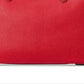 Bolsa tote Ralph Lauren feminina de couro granulado vermelha, tamanho regular