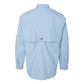 Camisa Columbia Masculina PFG Big &amp; Tall Bahama II Manga Longa Azul Tamanho XXX-G