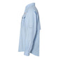Camisa Columbia Masculina PFG Big &amp; Tall Bahama II Manga Longa Azul Tamanho XXX-G
