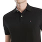 Tommy Hilfiger Custom Fit Ivy Polo Masculino Preto Tamanho Médio