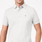 Camisa polo masculina Tommy Hilfiger Custom Fit, branca, tamanho grande