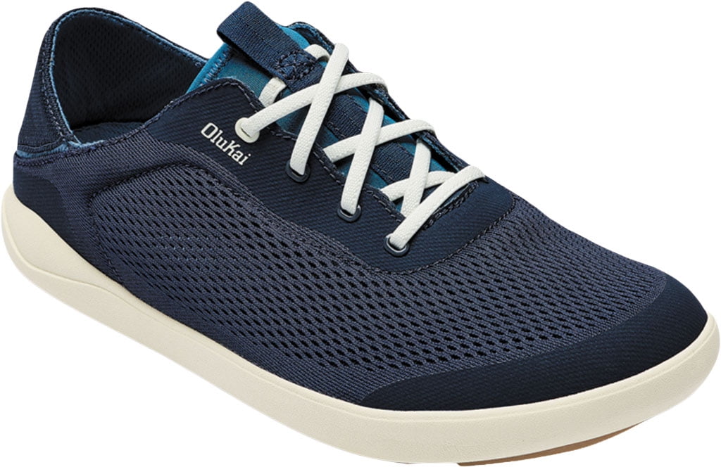 OluKai Moku Pa'e Tênis masculino trincheira azul/branco off tamanho 7
