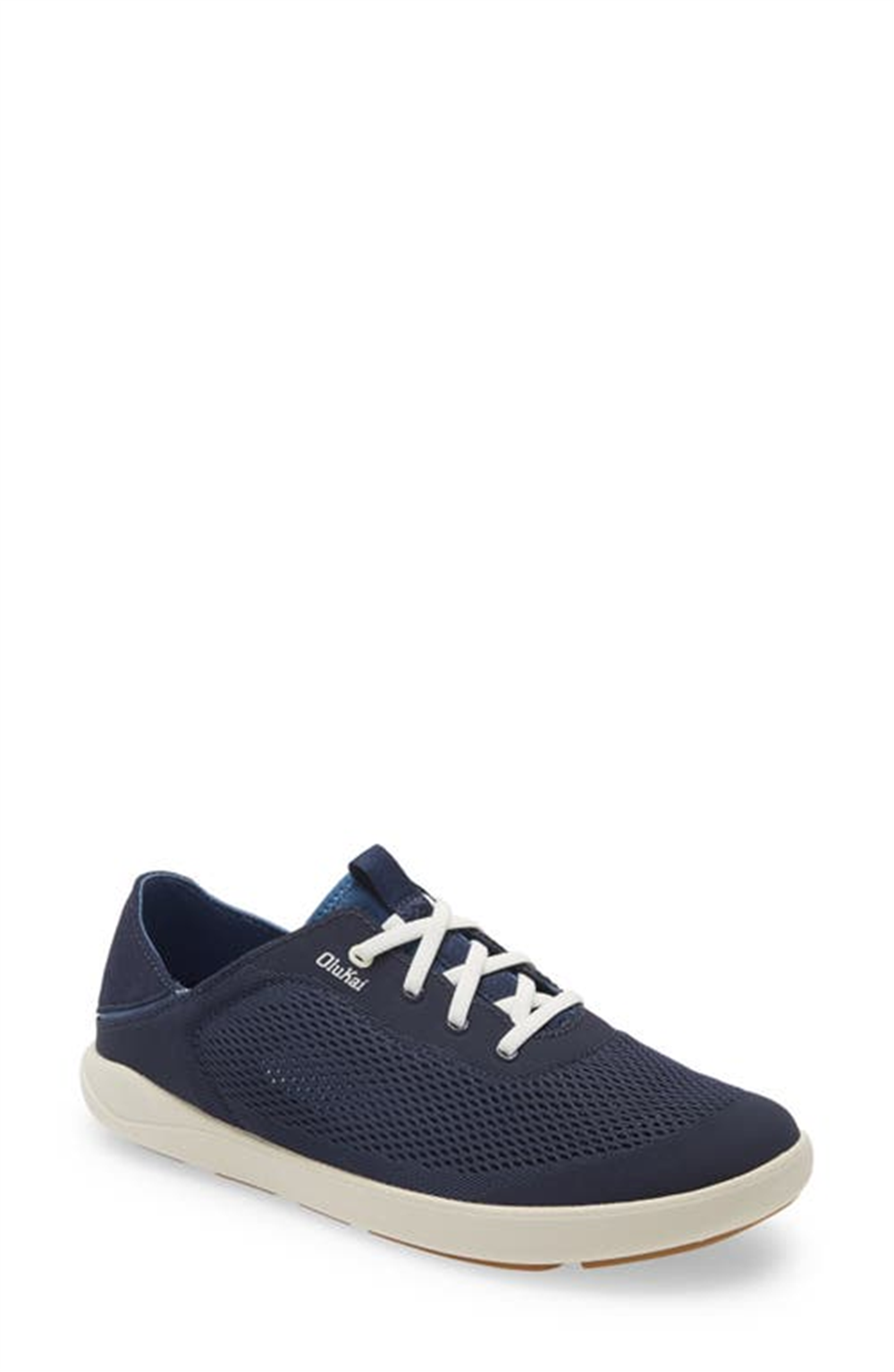 OluKai Moku Pa'e Tênis masculino trincheira azul/branco off tamanho 7