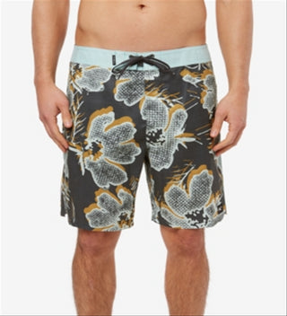 Calção de banho masculino O'Neill Intrusion cinza, tamanho 32