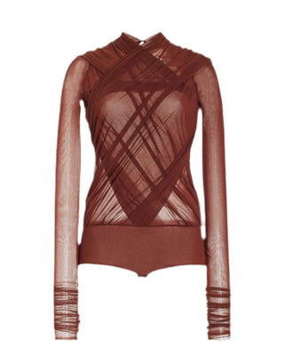 Philosophy Di Lorenzo Serafini - Body de tule elástico enrolado