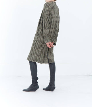 Matthildur - Vestido solto com decote em V em alabastro