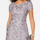 Vestido de festa feminino Alex Evenings, estilo roseta, roxo, tamanho 10