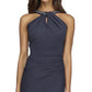 Vestido feminino Alex Evenings azul com detalhes embelezados, tamanho 16