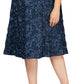 Vestido de coquetel feminino Alex Evenings com lantejoulas e renda, azul, tamanho 16W