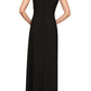 Vestido de festa feminino bordado Alex Evenings, preto, tamanho 8