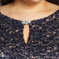 Vestido de festa feminino Alex Evenings com decote em V e decote em V, azul, tamanho 24W
