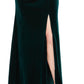 Vestido de veludo tomara que caia Alex Evenings feminino, verde, tamanho 12