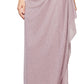 Vestido feminino Alex Evenings com ombros descobertos e drapeado metálico, rosa, tamanho 8, pequeno