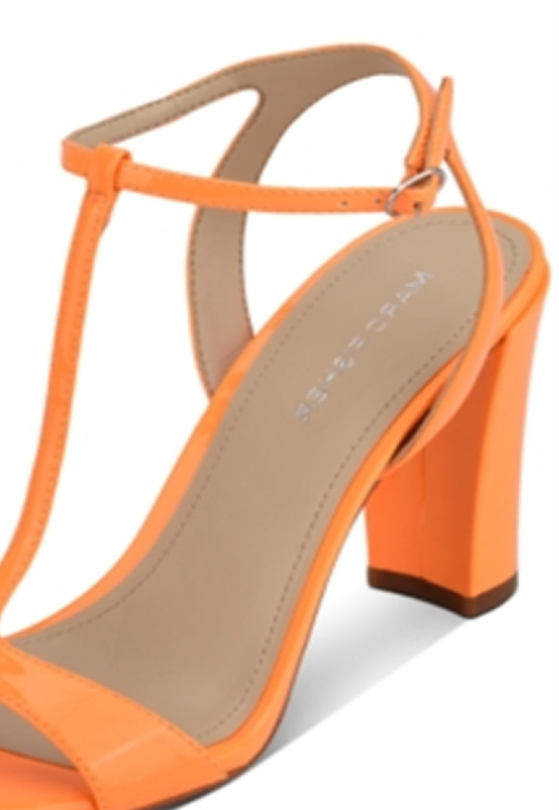 Sandálias Marc Fisher Toria T Strap Femininas Laranja Tamanho 9,5M