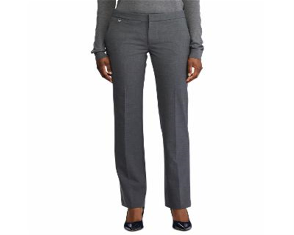 Calça reta feminina Ralph Lauren cinza tamanho 10