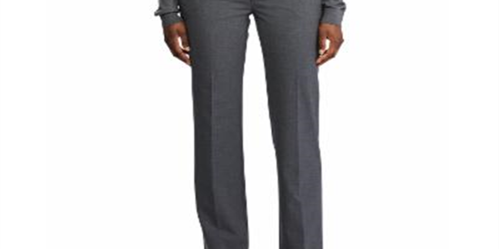 Calça reta feminina Ralph Lauren cinza tamanho 10