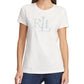 Camiseta Ralph Lauren Feminina com Estampa Floral e Logotipo Gráfico, Marrom, Tamanho Médio