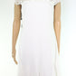 Vestido Ralph Lauren Feminino de Crepe com Renda e Jugo Branco Tamanho 16 Petite