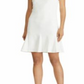 Vestido Ralph Lauren Feminino de Crepe com Renda e Jugo Branco Tamanho 16 Petite