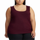 Camiseta regata feminina Ralph Lauren Plus, vermelha, tamanho 2X