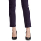 Calça jeans feminina Ralph Lauren Premier Straight Ankle, roxa, tamanho 18