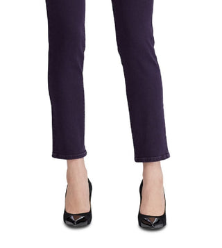Calça jeans feminina Ralph Lauren Premier Straight Ankle, roxa, tamanho 18