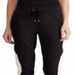 Calça de moletom Ralph Lauren Terry feminina, preta, tamanho pequeno M