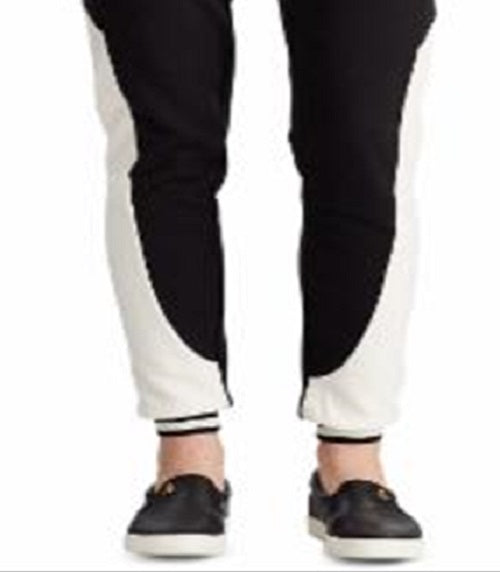 Calça de moletom Ralph Lauren Terry feminina, preta, tamanho pequeno M