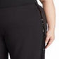 Calça listrada de smoking com lantejoulas Ralph Lauren feminina, preta, tamanho 3X